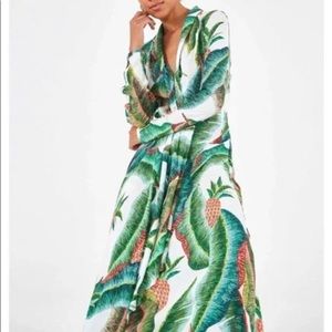 Farm Rio Forest Palm Maxi Dress